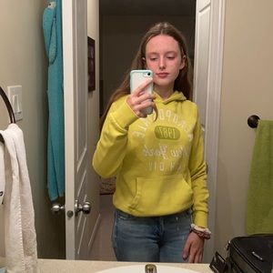 Aeropostale yellow hoodie